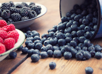 Mixed berry fruits