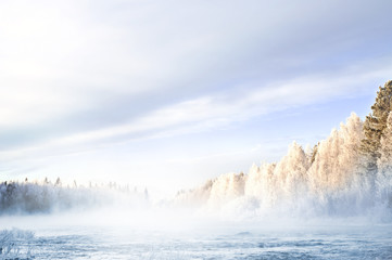 Winter landscape, captured in Finland