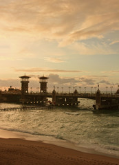 Obraz premium Stanley Bridge in Alexandria - Egypt