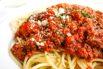 tasty pasta-Italian meat sauce pasta