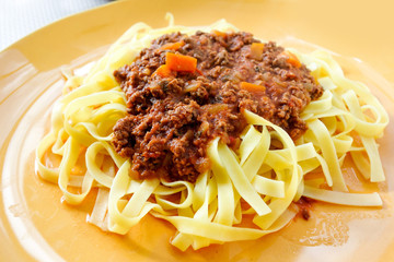 tasty pasta-Italian meat sauce pasta