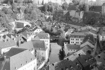 Luxembourg, black and white