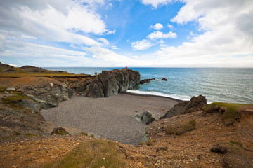 Fototapeta na wymiar Sea Coastline of East Iceland