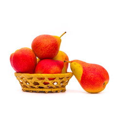 Fresh grapes on white background