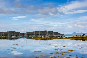 Fototapeta premium Seascape, Arisaig marina, Locharbar, Scotland