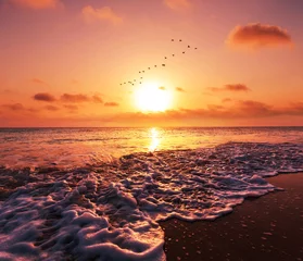 Fototapeten Sonnenuntergang am Meer © Galyna Andrushko