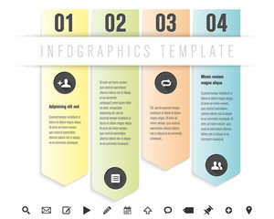 Modern design template for info graphics