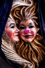 Valentine masks couple