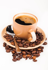 coffee cup isolated on white