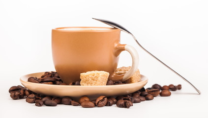 coffee cup isolated on white