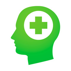 Obraz premium Head with an icon