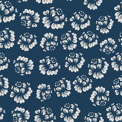 Retro Pattern With Roses