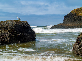 Tillamook Offshore lighthouse on the Oregon Coast