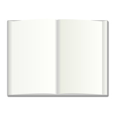 Blank book vector illustration