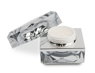 Hand cream box isolated on white background