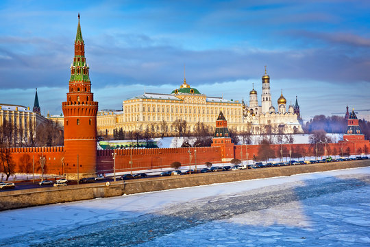 Moscow Kremlin In Winter