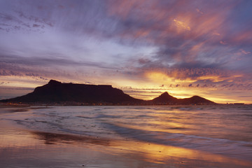 Tafelberg, Kapstadt, Südafrika, cape town, kap, sonnenuntergang