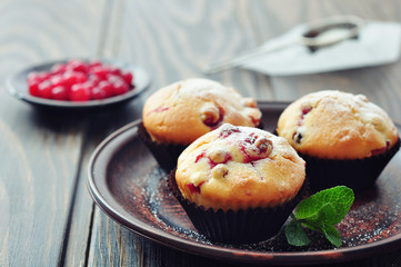 Muffins with cranberry