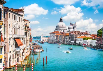 Abwaschbare Fototapete Venedig Canal Grande und Basilika Santa Maria della Salute, Venedig, Italien