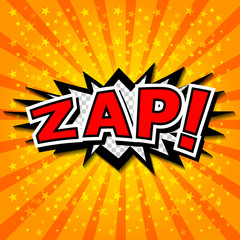 Zap! - Comic Speech Bubble, Cartoon