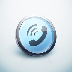 icône bouton internet téléphone