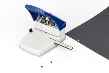 Office Puncher Unit isolated on white background
