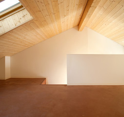 interior empty house, attic