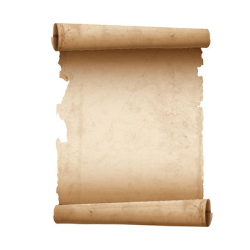 Vector illustration of ancient scroll paper