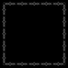 Vector metallic vintage frame