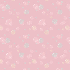 vector illustration of soap bubbles pattern - 60780388