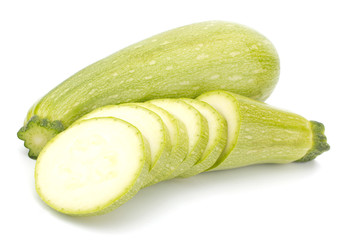 Fresh vegetable marrow isolated on white background