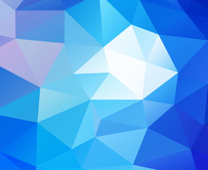 Triangular blue background