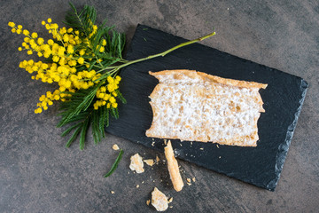 Bugne et fleur Mimosa