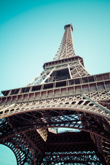 The Eiffel tower,the most popular landmarks in the world