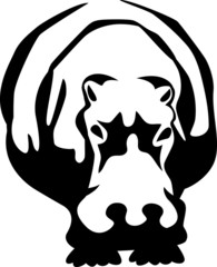 stylized hippopotamus