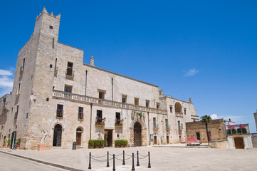 Fototapeta premium Risolo palace. Specchia. Puglia. Italy.