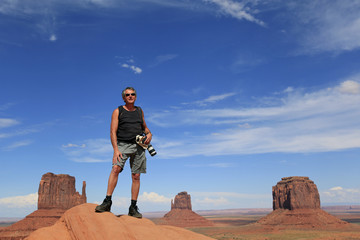 Homme à Monument Valley, Arizona