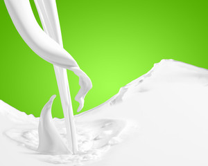 Image of milk splashes