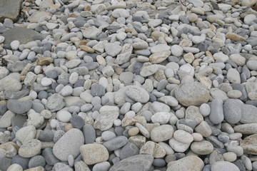 stone beach , made with lots of pebbles