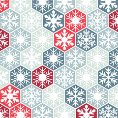 winter background of snowflakes