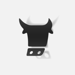 realistic design element: cow