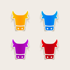 realistic design element: cow