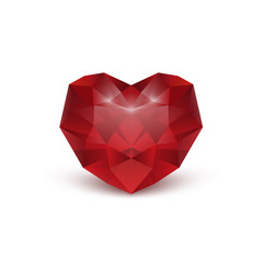 Vector ruby heart