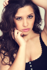 Naklejka premium Beauty Portrait of pretty woman