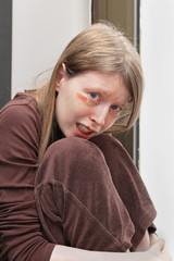 Fototapeta premium Unhappy girl