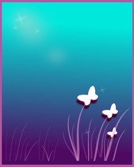 Butterfly blue dream background