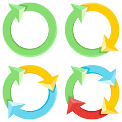 Vector Cycle of Colorful Arrows