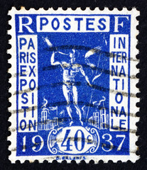 Postage stamp France 1936 Herald