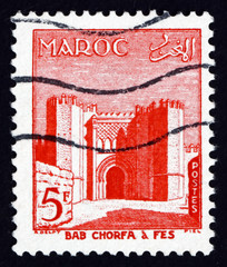 Postage stamp Morocco 1955 Bab el Chorfa, Fez