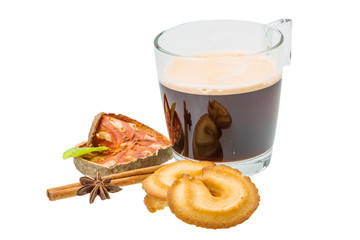 Dutch cookies with coffee